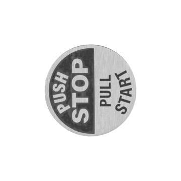 Hobart Meat Saw Label, Start/Stop, Self-Adhesive-#291475