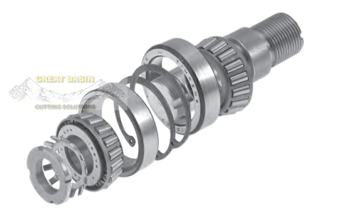 Biro Band Saw Upper Shaft & Bearing Assembly (# A16247)-Model 11, 22, 33, 34, 44 and 3334