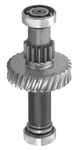 Hobart Mixer Worm Gear, Bushing, Bearings, and Shaft Assembly- Model D-300
